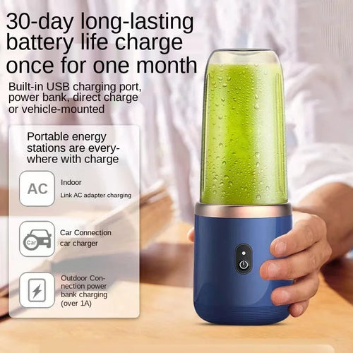 Cosmos 300ml Portable Blender – USB Rechargeable, 2 Cups Included