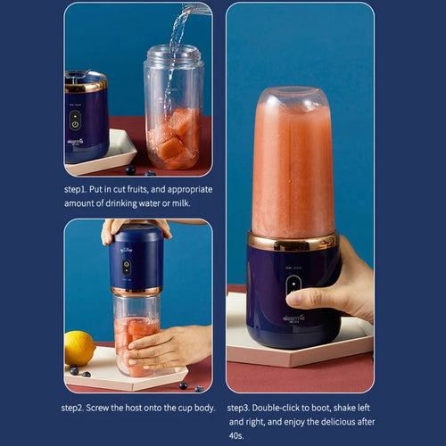Cosmos 300ml Portable Blender – USB Rechargeable, 2 Cups Included